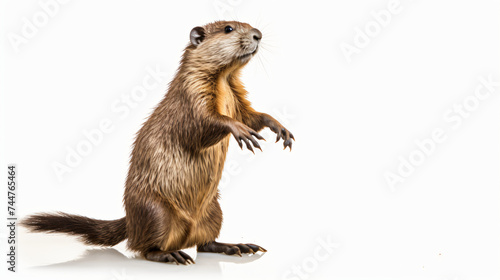Beaver Standing on Hind Legs © Tariq