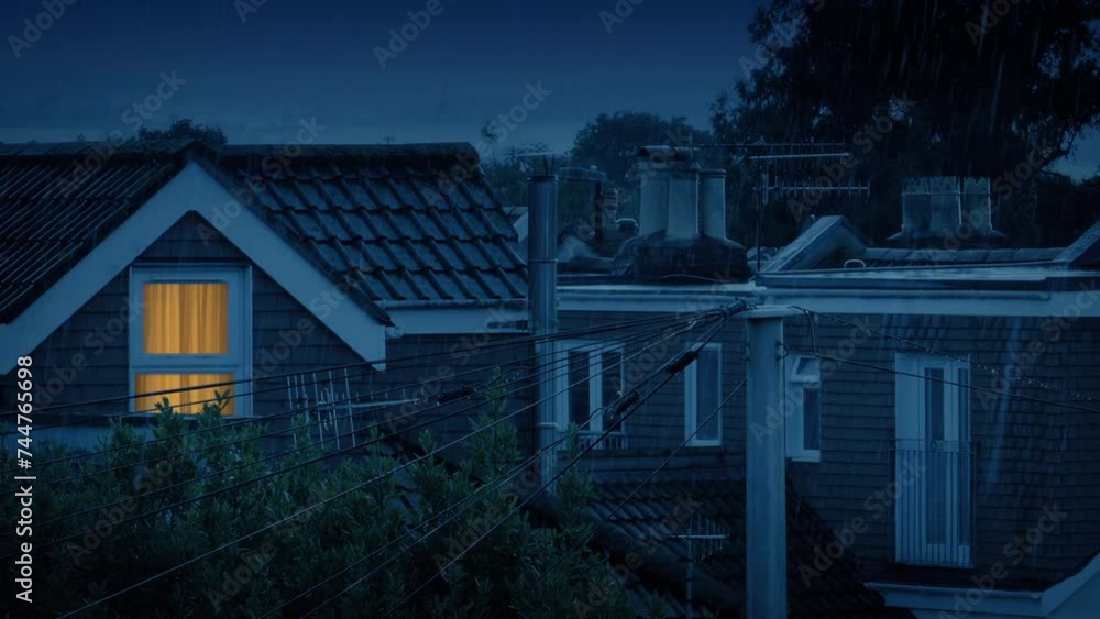 Houses On Rainy Evening In City
Houses On Rainy Evening In City