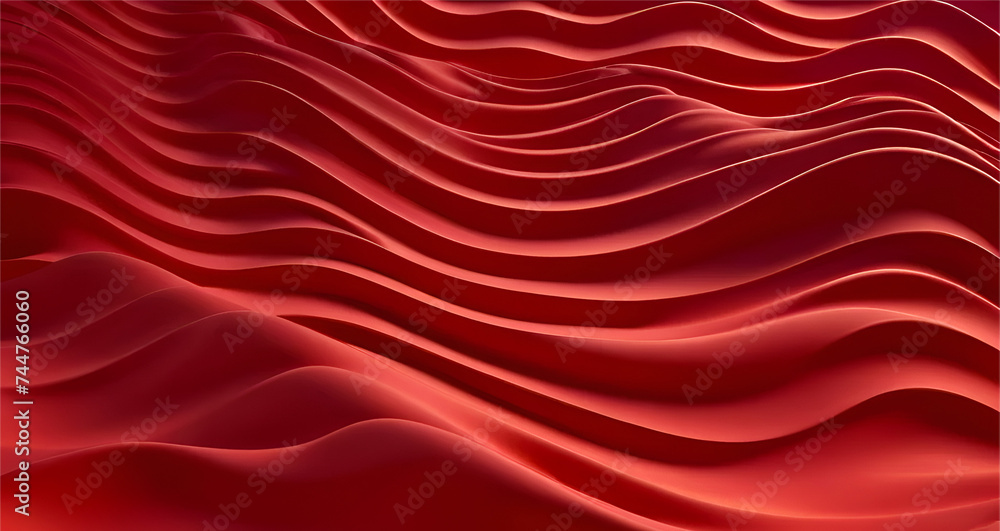 Obraz premium Abstract red wave background used for apps etc