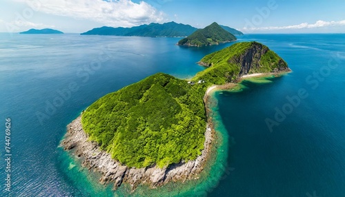 3d model of a small island in japan isometric map virtual terrain 3d for infographic photo
