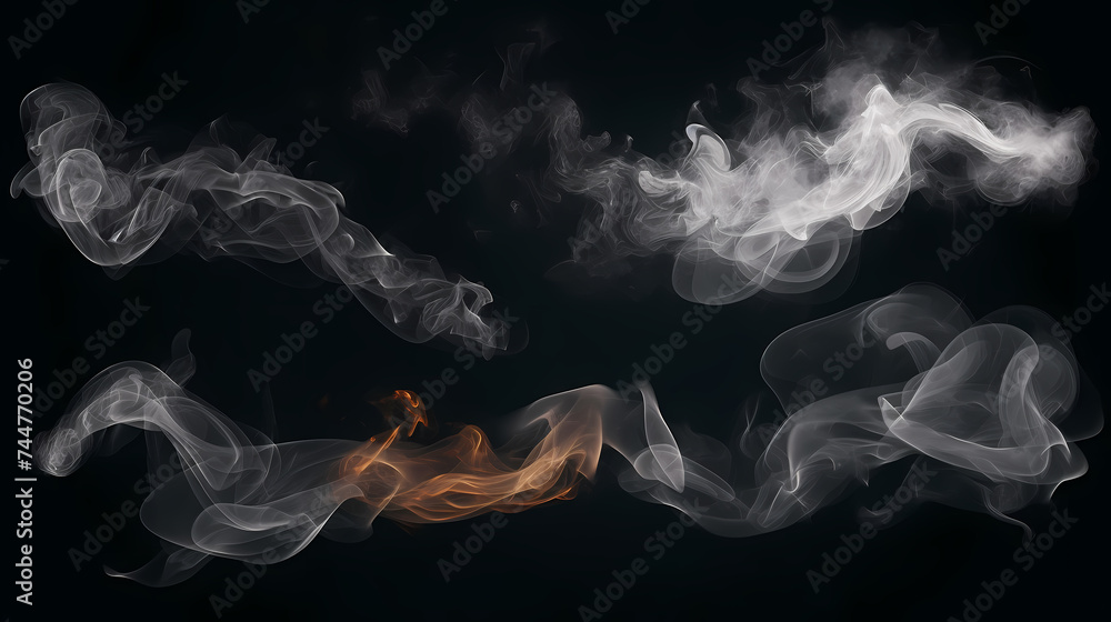 Fototapeta premium Abstract background of smoke or steam