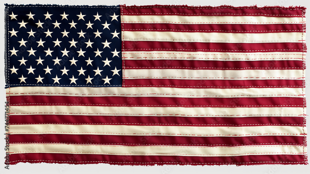 Fototapeta premium Patch of American flag