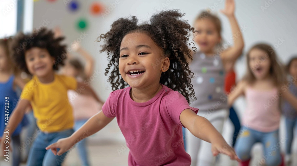 A music and movement class where kids explore rhythm and self-expression through dance and song — Love and Respect, Care and Development, Recognition and Perfection