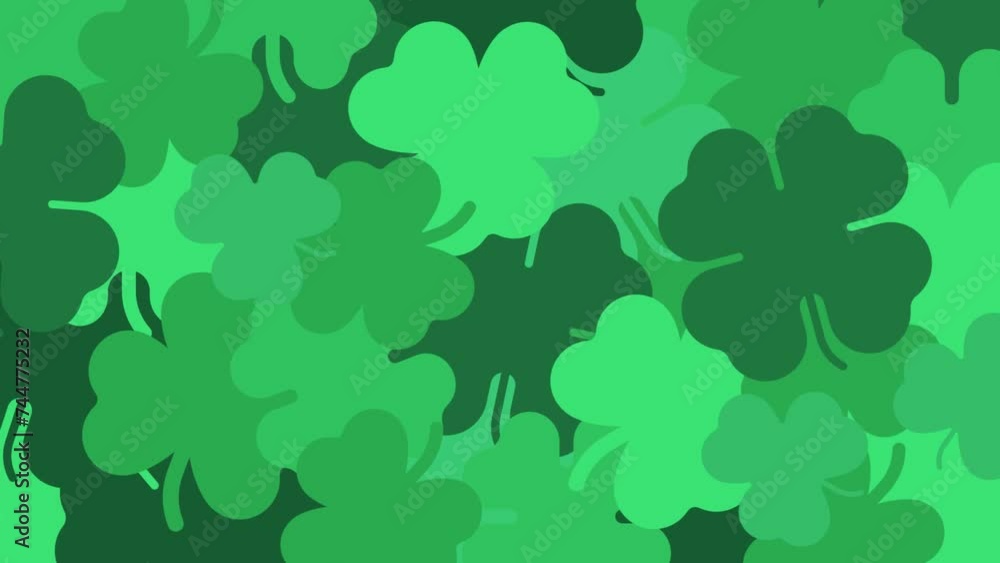Transition seamlessly into the spirit of St. Patrick's Day with a clover-themed video transition, adding a festive touch to your content Transition seamlessly into the spirit of St. Patrick's Day with a clover-themed video transition, adding a festive touch to your content