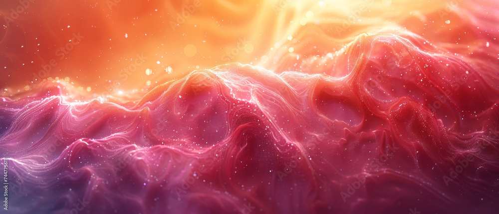 Colorful Space Filled With Stars and Clouds Colorful Space Filled With Stars and Clouds