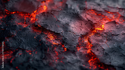 Close Up of Lava Flowing