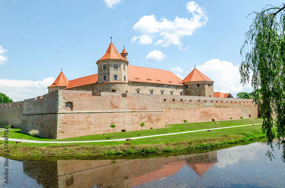 Middle Ages Fagaras Citadel, in Fagaras, Brasov, Romania