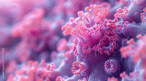 Close Up View of a Pink Coral