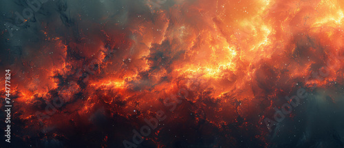 Massive Fire Raging in the Sky © Daniel
