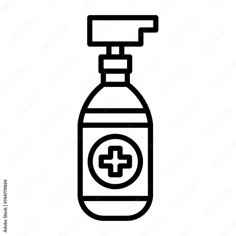 Antiseptic Line Icon Antiseptic Line Icon
