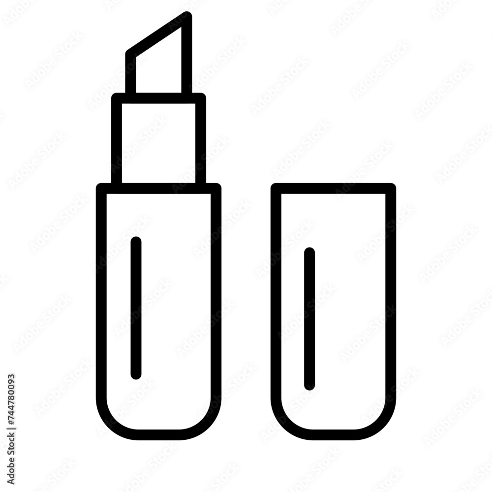 Lipstick Line Icon Lipstick Line Icon