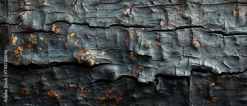 Close Up of Black Wood Texture