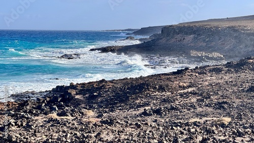 beach and sea fuerteventura islas canarias photo