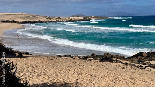 beach and sea fuerteventura islas canarias photo