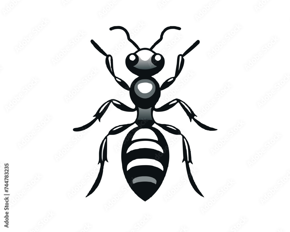 Ant Logo Design template. Vector Illustration Ant Logo Design template. Vector Illustration