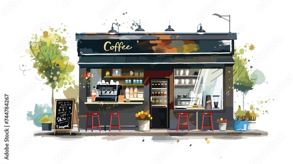Coffee Shop design vector illustration isolated on w