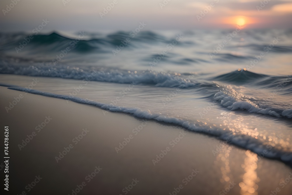 sunset on the beach