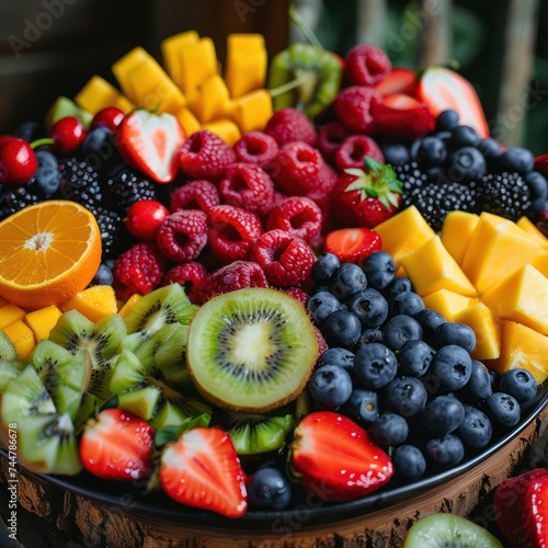 fruits on a plate