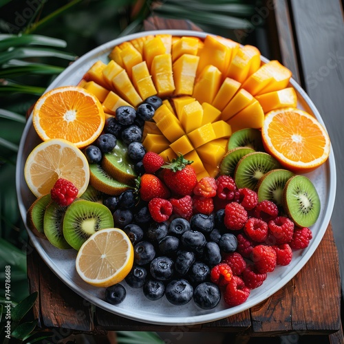 fruits on a plate