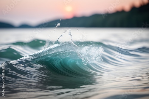 splash in the sea