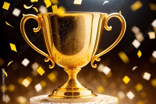 gold trophy cup