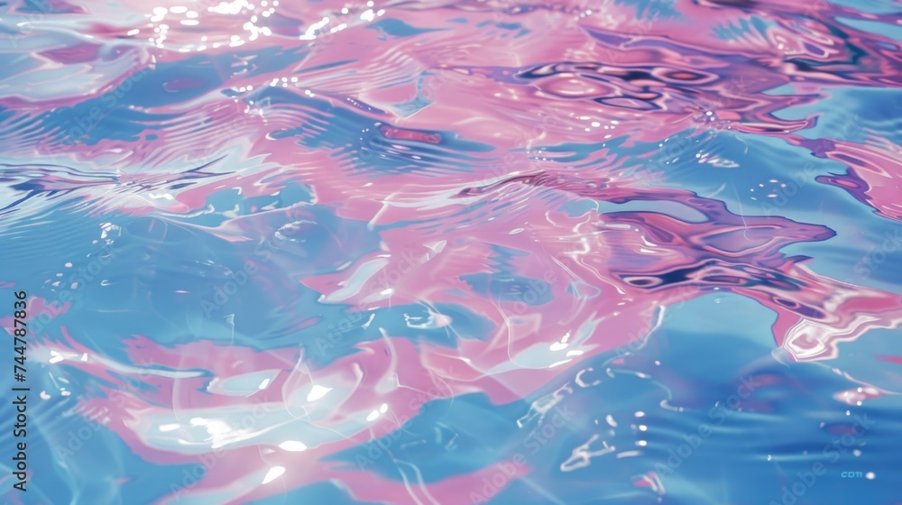 Retro Pink And Blue Theme Flowing Water With Waves Background Wallpaper Retro Pink And Blue Theme Flowing Water With Waves Background Wallpaper