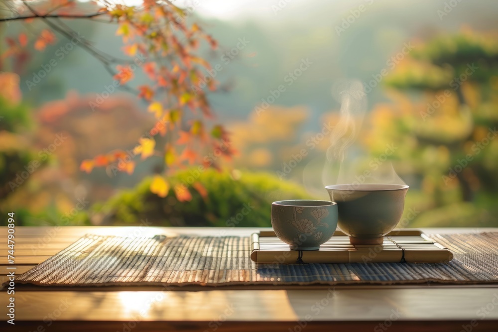 Peaceful traditional Japanese tea ceremony Peaceful traditional Japanese tea ceremony
