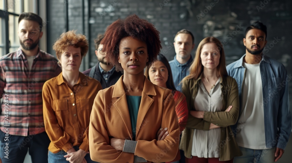 Diverse Group of People Standing Together Diverse Group of People Standing Together