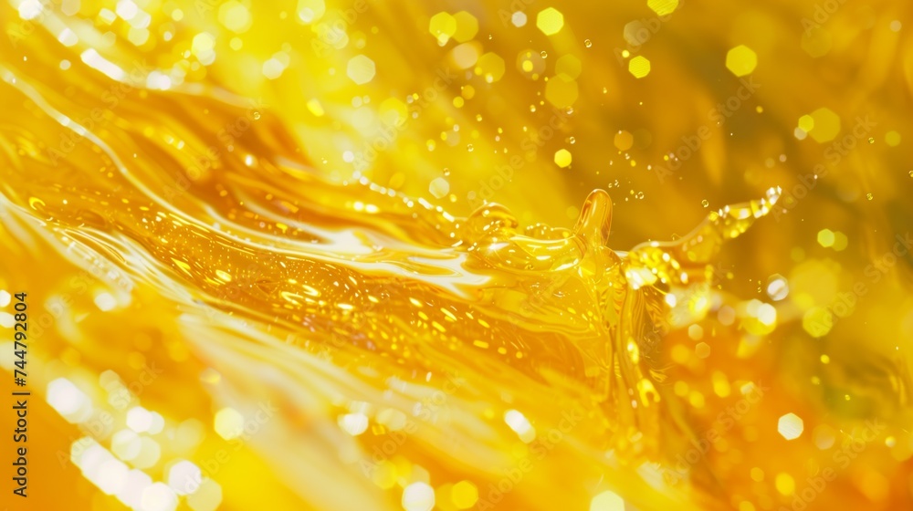 Close-Up View of Yellow Substance Close-Up View of Yellow Substance