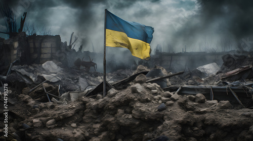 Ukranian flag of war
