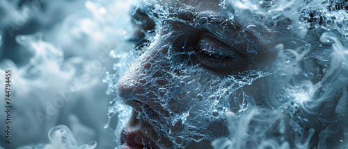 Woman With Water on Her Face photo