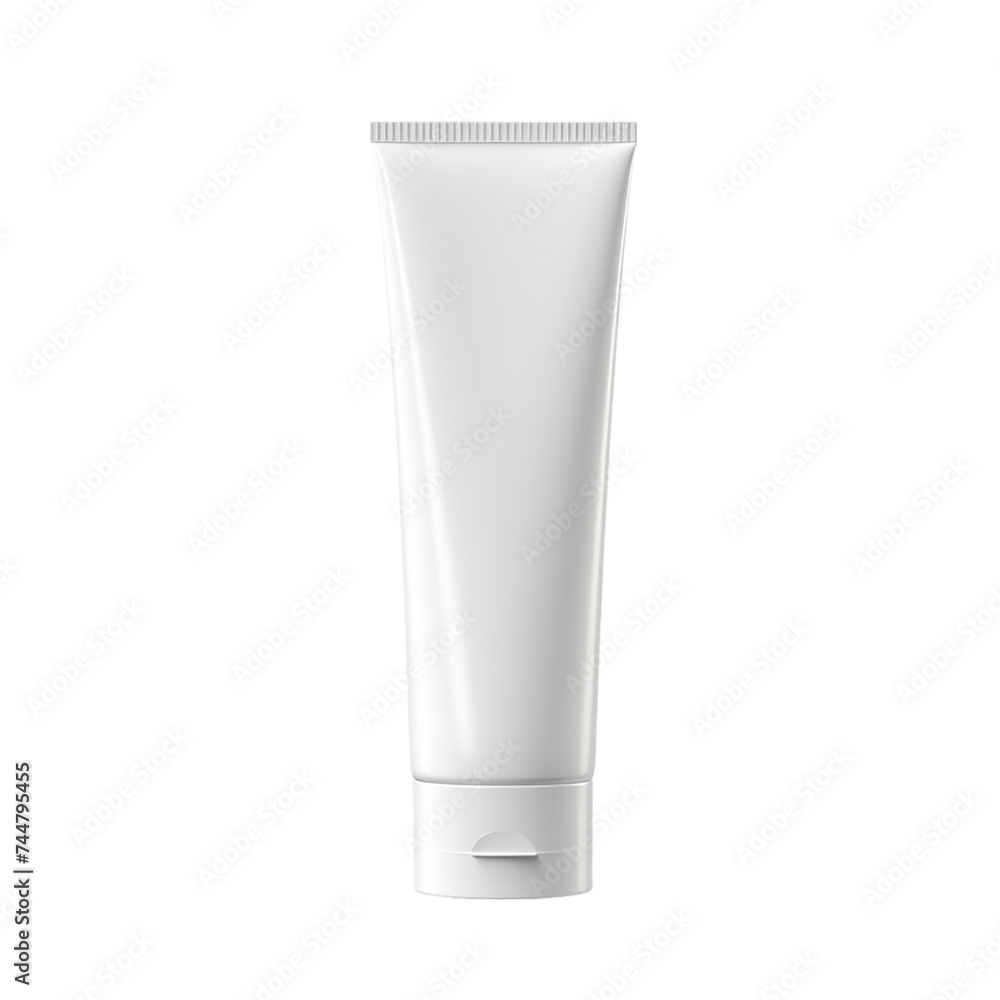 White tube for cream, gel, lotion, shampoo. isolated on transparent background White tube for cream, gel, lotion, shampoo. isolated on transparent background