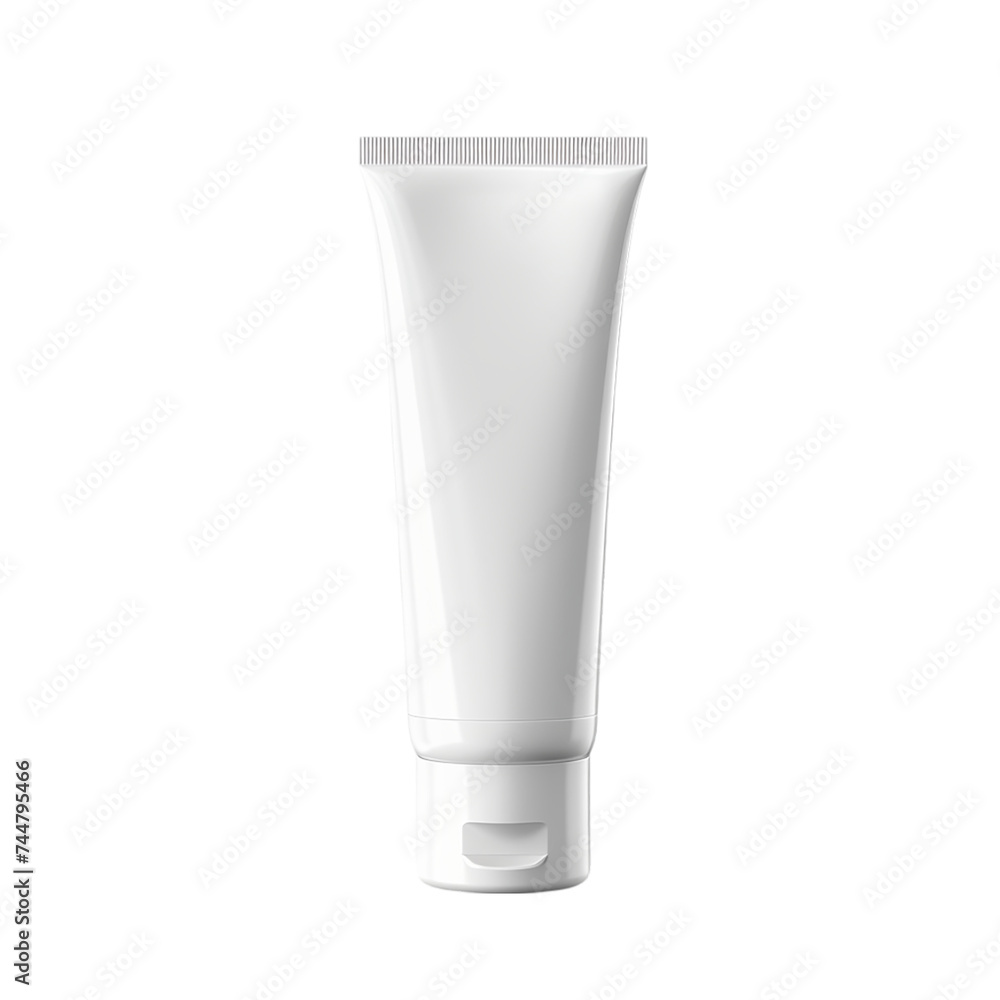 White tube for cream, gel, lotion, shampoo. isolated on transparent background White tube for cream, gel, lotion, shampoo. isolated on transparent background