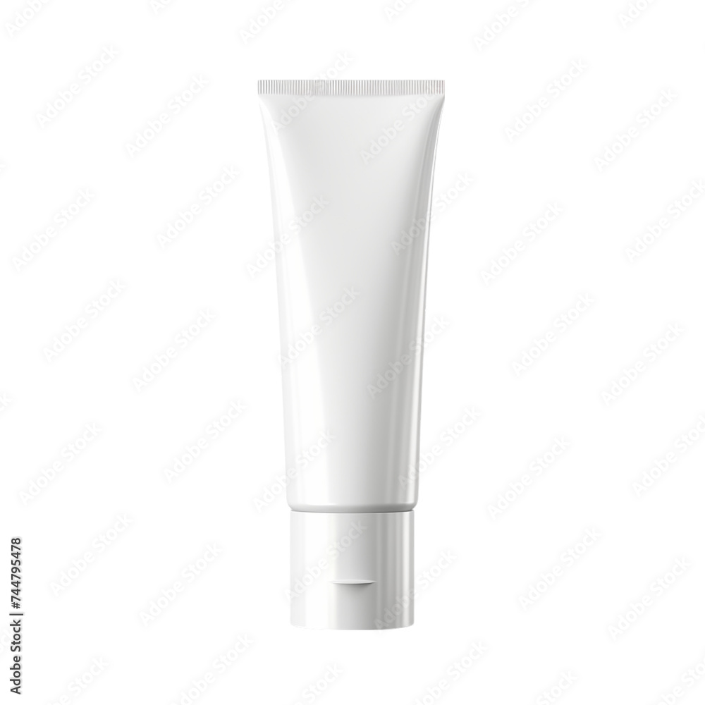 White tube for cream, gel, lotion, shampoo. isolated on transparent background White tube for cream, gel, lotion, shampoo. isolated on transparent background