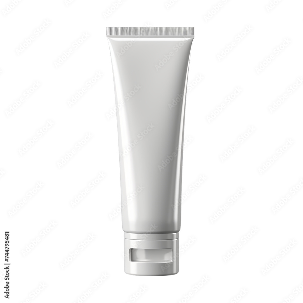 White tube for cream, gel, lotion, shampoo. isolated on transparent background White tube for cream, gel, lotion, shampoo. isolated on transparent background
