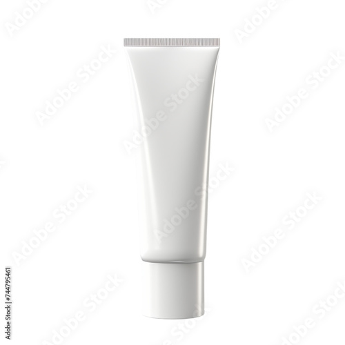 White tube for cream  gel  lotion  shampoo. isolated on transparent background