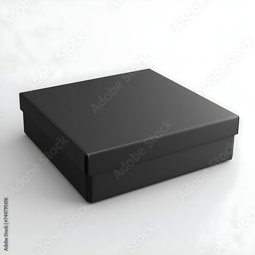 monochromatic minimalism: a perfect black box in a white space