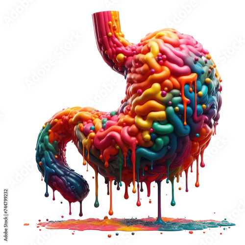 Isolated Human Organ on a Clear PNG Canvas Generative AI photo