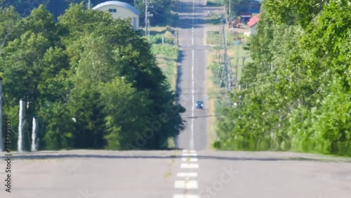 Road leading to Hokkaido and the sky