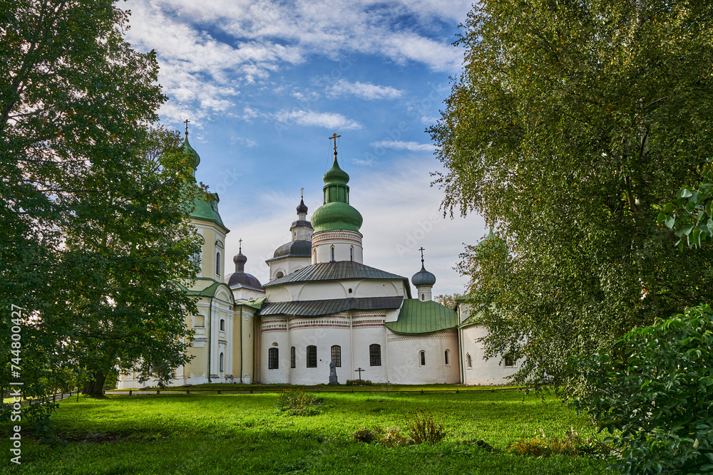 Russia. Kirillo-Belozersky Monastery. Church of Kirill Belozersky, Bell Tower, Assumption Cathedral, Vladimir Church
