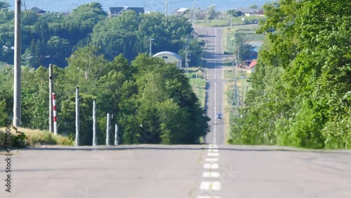 Road leading to Hokkaido and the sky