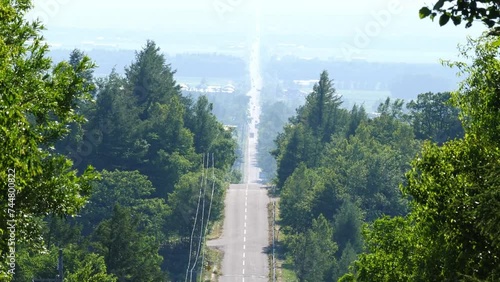 Road leading to Hokkaido and the sky
