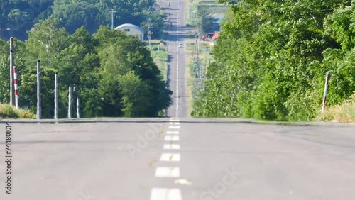 A road leading to Hokkaido and the sky.
