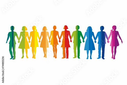 LGBTQ Pride artisanal. Rainbow colorful journey colorful e diversity Flag. Gradient motley colored diversity evaluation LGBT rights parade festival zinnwaldite brown diverse gender illustration