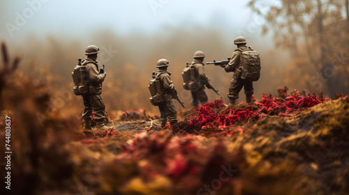 macro, soldiers in the fog © Oleksandr