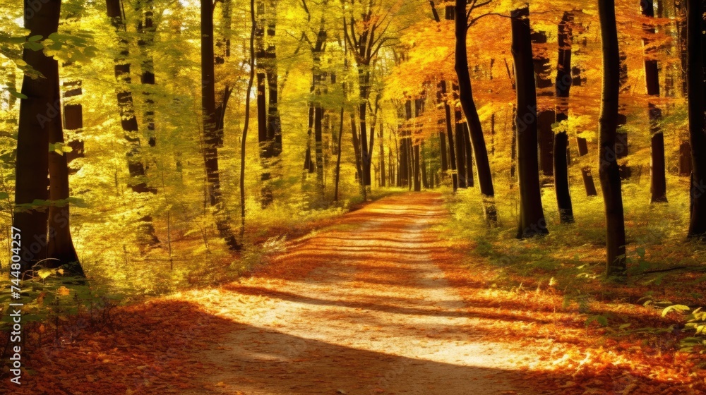 Fototapeta premium autumn in the forest