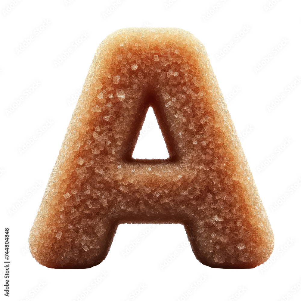 Isolated 3D Letter on a Clear PNG Canvas Generative AI Isolated 3D Letter on a Clear PNG Canvas Generative AI