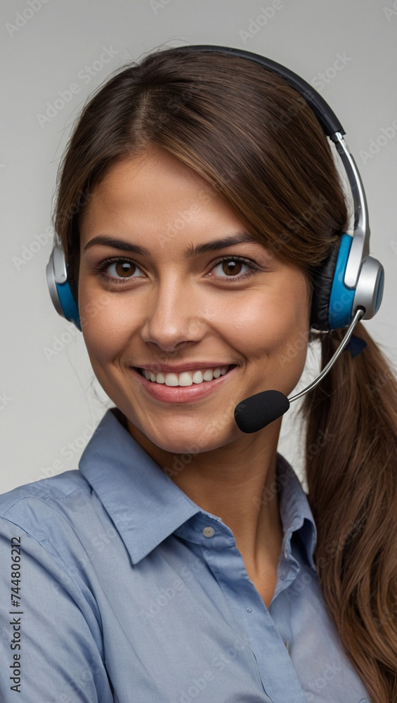 Portrait of a happy call center woman isolated on a transparent background for consulting. Smile, customer support or service career with a young employee on PNG for telemarketing Portrait of a happy call center woman isolated on a transparent background for consulting. Smile, customer support or service career with a young employee on PNG for telemarketing