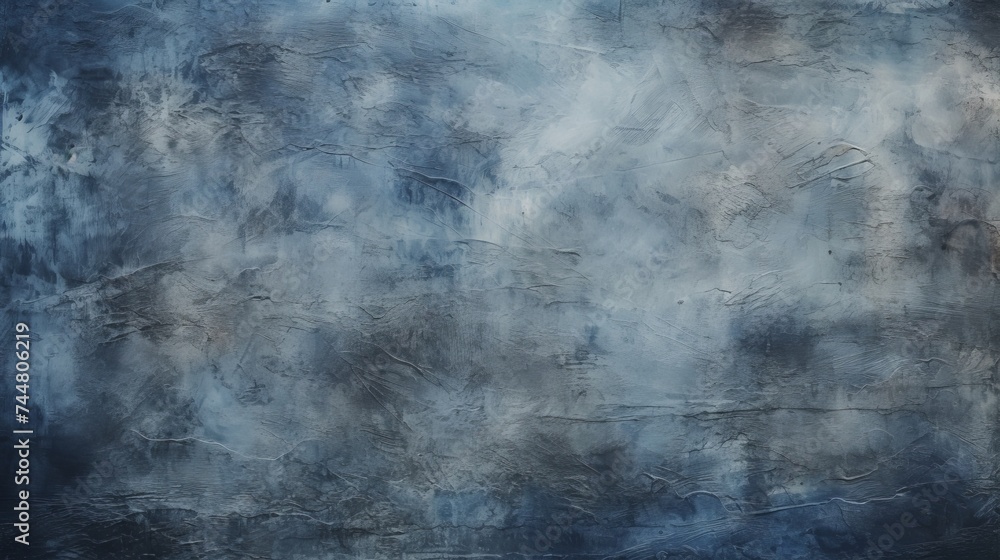 Beautiful grunge grey blue background. Panoramic abstract decorative dark background. Wide angle rough stylized mystic texture wallpaper with copy space for design - obrazy, fototapety, plakaty 