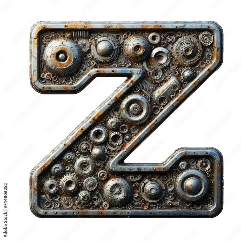 Isolated 3D Letter on a Clear PNG Canvas Generative AI